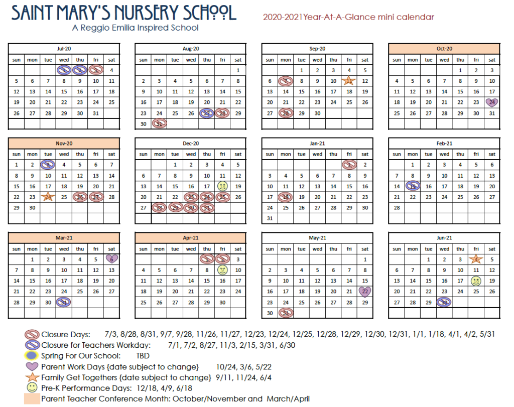 SMNS Main Calendar