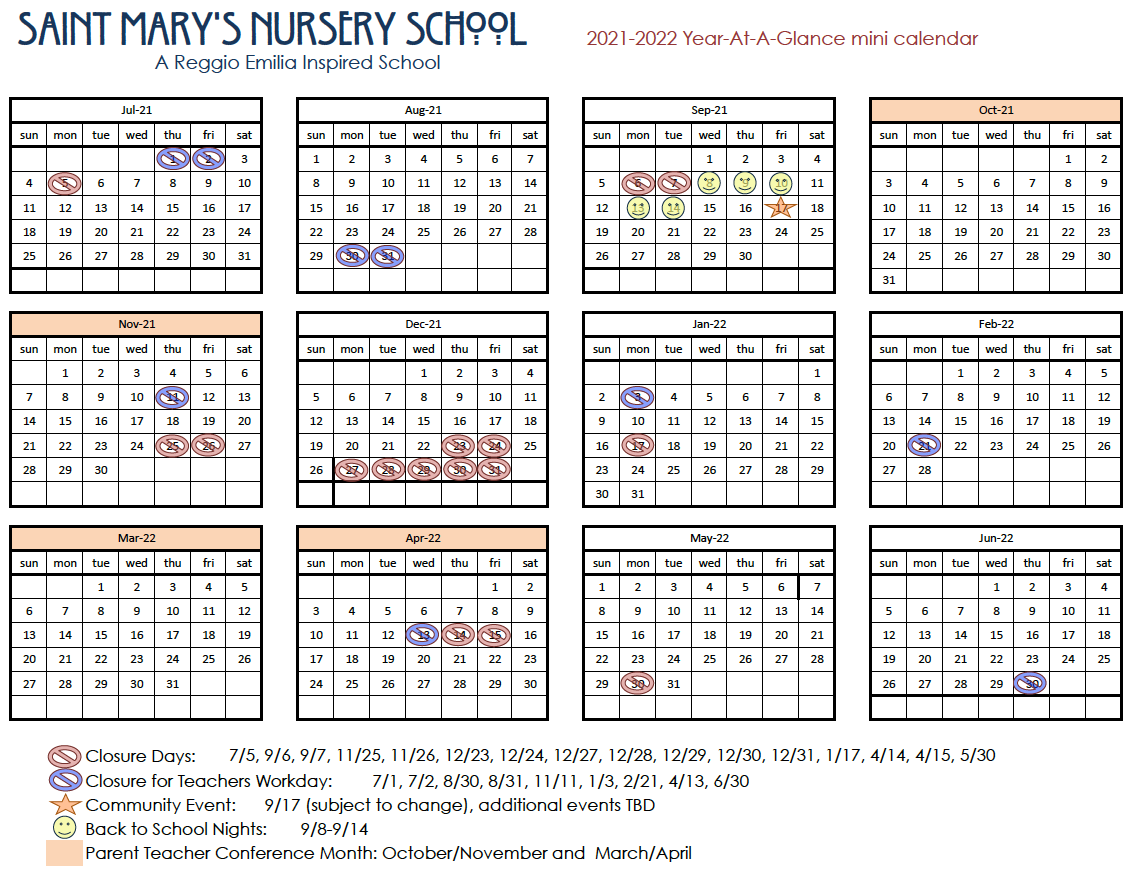 SMNS Main Calendar